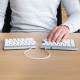 R-Go Tools Ergonomic keyboard R-Go Split Break with break software, ergonomic split keyboard, QWERTY (US), Bluetooth, white R-Go Tools Ergonomic keyboard R-Go Split Break with break software, ergonomic split keyboard, QWERTY (US), Bluetooth, white