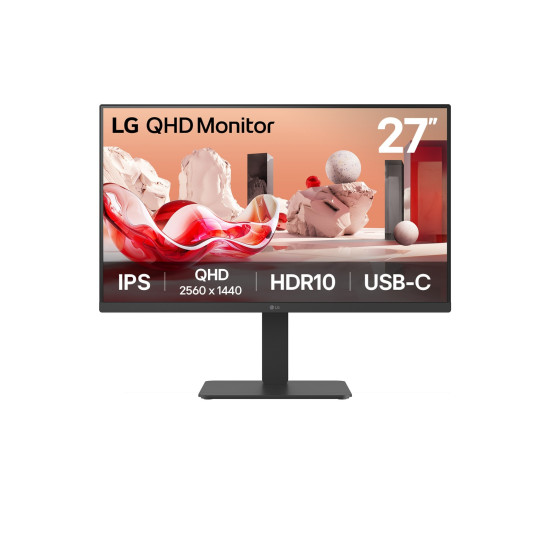 LG 27BA65QB computer monitor 68.6 cm (27") 2560 x 1440 pixels Wide Quad HD LED Black LG 27BA65QB computer monitor 68.6 cm (27") 2560 x 1440 pixels Wide Quad HD LED Black