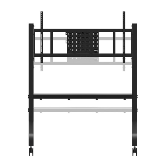 NEOMOUNTS MOVE GO XL MOBILE FLOOR STAND (FAST INSTALL, HEIGHT ADJUSTABLE), BLACK