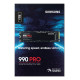 SSD|SAMSUNG|990 PRO|1TB|M.2|PCIE|NVMe|MLC|Write speed 6900 MBytes/sec|Read speed 7450 MBytes/sec|2.3mm|TBW 600 TB|MTBF 1500000 hours|MZ-V9P1T0BW