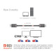 CLUB3D DisplayPort 2.1 Bi-Directional VESA DP80 Certified Cable 4K240Hz, 8K60Hz or 10K30Hz M/M 1.2m/3.94ft CLUB3D DisplayPort 2.1 Bi-Directional VESA DP80 Certified Cable 4K240Hz, 8K60Hz or 10K30Hz M/M 1.2m/3.94ft