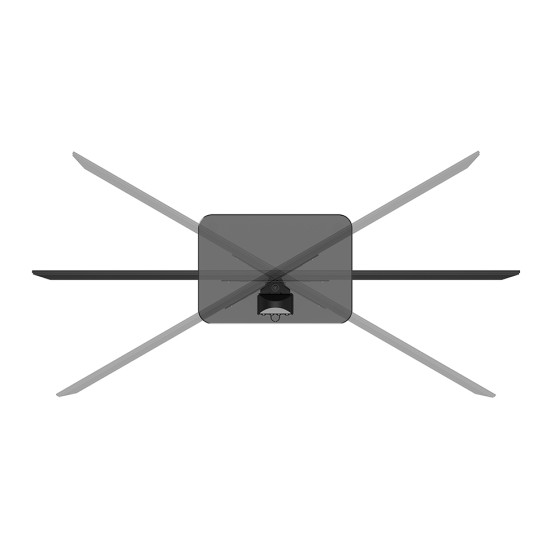Neomounts DS45-430BL12 TV stand 23-43"- swivel