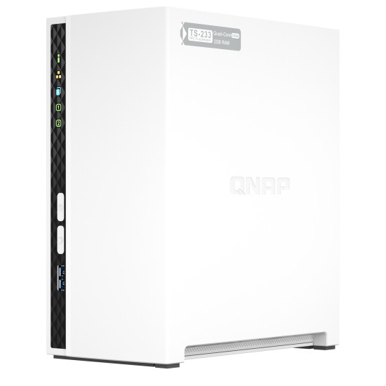 QNAP TS-233 NAS/storage server Tower ARM Cortex-A55 2 GB 0 TB QNAP QTS White QNAP TS-233 NAS/storage server Tower ARM Cortex-A55 2 GB 0 TB QNAP QTS White
