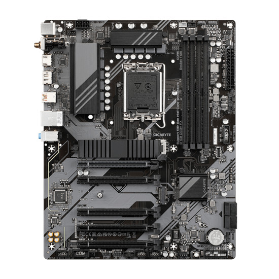 Mainboard|GIGABYTE|Intel B760 Express|LGA1700|ATX|Memory DDR5|Memory slots 4|4xPCI-Express 3.0 1x|1xPCI-Express 4.0 16x|2xM.2|1xHDMI|1xDisplayPort|2xAudio-In|1xAudio-Out|4xUSB 2.0|1xUSB 3.2|1xUSB-C|1xPS/2|1xRJ45|2xRF-Out|B760DS3HAX1.1 Mainboard|GIGABYTE|Intel B760 Express|LGA1700|ATX|Memory DDR5|Memory slots 4|4xPCI-Express 3.0 1x|1xPCI-Express 4.0 16x|2xM.2|1xHDMI|1xDisplayPort|2xAudio-In|1xAudio-Out|4xUSB 2.0|1xUSB 3.2|1xUSB-C|1xPS/2|1xRJ45|2xRF-Out|B760DS3HAX1.1