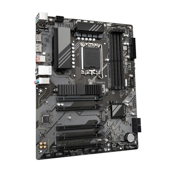 Mainboard|GIGABYTE|Intel B760 Express|LGA1700|ATX|Memory DDR5|Memory slots 4|4xPCI-Express 3.0 1x|1xPCI-Express 4.0 16x|2xM.2|1xHDMI|1xDisplayPort|4xUSB 2.0|1xUSB 3.2|1xUSB-C|1xPS/2|1xRJ45|3xAudio port|B760DS3H Mainboard|GIGABYTE|Intel B760 Express|LGA1700|ATX|Memory DDR5|Memory slots 4|4xPCI-Express 3.0 1x|1xPCI-Express 4.0 16x|2xM.2|1xHDMI|1xDisplayPort|4xUSB 2.0|1xUSB 3.2|1xUSB-C|1xPS/2|1xRJ45|3xAudio port|B760DS3H