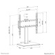 Neomounts DS45-430BL14 TV stand 32-55"- swivel