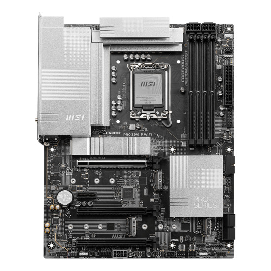 Mainboard|MSI|Intel Z890|LGA1851|ATX|Memory DDR5|Memory slots 4|1xPCI-Express 4.0 1x|2xPCI-Express 4.0 4x |1xPCI-Express 5.0 16x|4xM.2|1xHDMI|1xDisplayPort|4xUSB 2.0|3xUSB 3.2|1xUSB-C|1xUSB-C w/Thunderbolt|1xPS/2|1xRJ45|3xAudio port|PROZ890-PWIFI Mainboard|MSI|Intel Z890|LGA1851|ATX|Memory DDR5|Memory slots 4|1xPCI-Express 4.0 1x|2xPCI-Express 4.0 4x |1xPCI-Express 5.0 16x|4xM.2|1xHDMI|1xDisplayPort|4xUSB 2.0|3xUSB 3.2|1xUSB-C|1xUSB-C w/Thunderbolt|1xPS/2|1xRJ45|3xAudio port|PROZ890-PWIFI