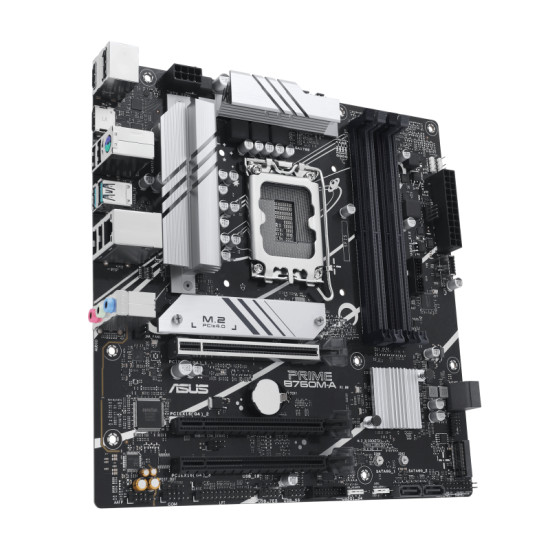 Mainboard|ASUS|Intel B760 Express|LGA1700|Micro-ATX|Memory DDR5|Memory slots 4|2xPCI-Express 4.0 16x|2xM.2|1xHDMI|2xDisplayPort|4xUSB 2.0|2xUSB 3.2|1xPS/2|1xRJ45|3xAudio port|PRIMEB760M-A-CSM Mainboard|ASUS|Intel B760 Express|LGA1700|Micro-ATX|Memory DDR5|Memory slots 4|2xPCI-Express 4.0 16x|2xM.2|1xHDMI|2xDisplayPort|4xUSB 2.0|2xUSB 3.2|1xPS/2|1xRJ45|3xAudio port|PRIMEB760M-A-CSM