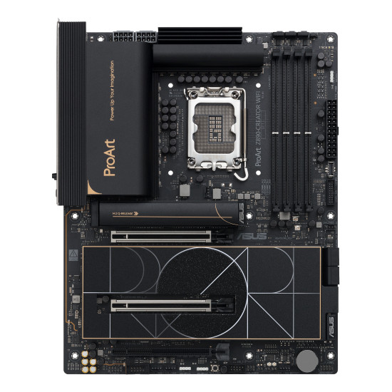 Mainboard|ASUS|Intel Z890|LGA1851|ATX|Memory DDR5|Memory slots 4|1xPCI-Express 4.0 16x|2xPCI-Express 5.0 16x|5xM.2|1xHDMI|1xDisplayPort|1xAudio-In|1xAudio-Out|1xUSB 2.0|6xUSB 3.2|3xUSB-C w/Thunderbolt|1xRJ45|PROARTZ890-CREATORWIFI Mainboard|ASUS|Intel Z890|LGA1851|ATX|Memory DDR5|Memory slots 4|1xPCI-Express 4.0 16x|2xPCI-Express 5.0 16x|5xM.2|1xHDMI|1xDisplayPort|1xAudio-In|1xAudio-Out|1xUSB 2.0|6xUSB 3.2|3xUSB-C w/Thunderbolt|1xRJ45|PROARTZ890-CREATORWIFI