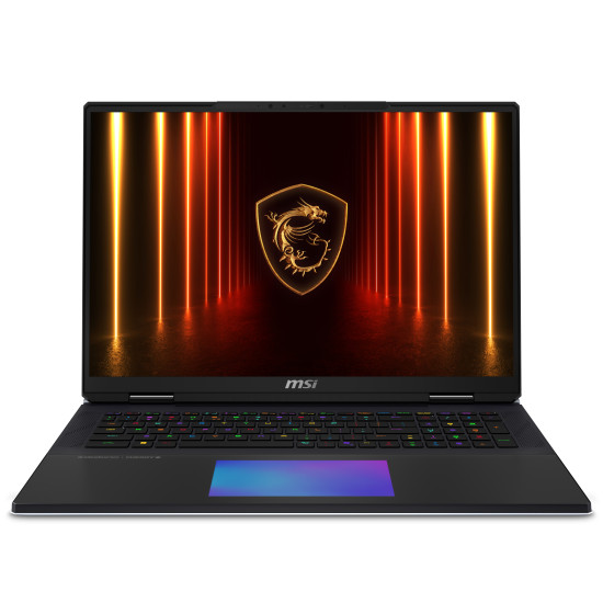 MSI Titan 18 HX AI A2XWJG-492NL Intel Core Ultra 9 285HX Laptop 45.7 cm (18") UHD+ 64 GB DDR5-SDRAM 6 TB SSD NVIDIA GeForce RTX 5090 Wi-Fi 7 (802.11be) Windows 11 Pro Black MSI Titan 18 HX AI A2XWJG-492NL Intel Core Ultra 9 285HX Laptop 45.7 cm (18") UHD+ 64 GB DDR5-SDRAM 6 TB SSD NVIDIA GeForce RTX 5090 Wi-Fi 7 (802.11be) Windows 11 Pro Black