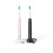3100 series HX3675/15 2-pack sonic electric toothbrushes - black & pink