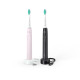 Philips 3100 series HX3675/15 2-pack sonic electric toothbrushes - black & pink Philips 3100 series HX3675/15 2-pack sonic electric toothbrushes - black & pink