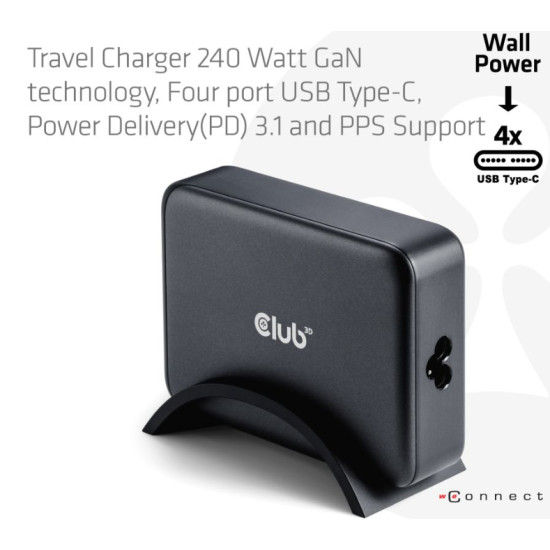 CLUB3D CAC-1918 mobile device charger Universal Black AC CLUB3D CAC-1918 mobile device charger Universal Black AC