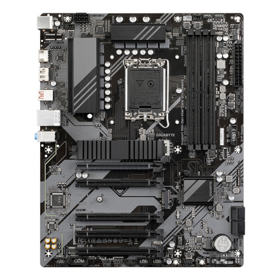 Mainboard|GIGABYTE|Intel B760 Express|LGA1700|ATX|Memory DDR5|Memory slots 4|4xPCI-Express 3.0 1x|1xPCI-Express 4.0 16x|2xM.2|1xHDMI|1xDisplayPort|4xUSB 2.0|1xUSB 3.2|1xUSB-C|1xPS/2|1xRJ45|3xAudio port|B760DS3H Mainboard|GIGABYTE|Intel B760 Express|LGA1700|ATX|Memory DDR5|Memory slots 4|4xPCI-Express 3.0 1x|1xPCI-Express 4.0 16x|2xM.2|1xHDMI|1xDisplayPort|4xUSB 2.0|1xUSB 3.2|1xUSB-C|1xPS/2|1xRJ45|3xAudio port|B760DS3H