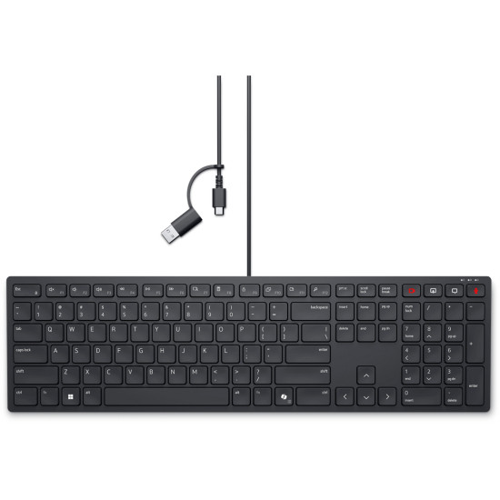 DELL KB525C keyboard Office USB QWERTY US International Black DELL KB525C keyboard Office USB QWERTY US International Black