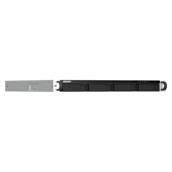 QNAP TS-464U-RP NAS Rack (1U) Intel® Celeron® N5095 8 GB DDR4 0 TB QNAP Turbo System Aluminium, Black QNAP TS-464U-RP NAS Rack (1U) Intel® Celeron® N5095 8 GB DDR4 0 TB QNAP Turbo System Aluminium, Black