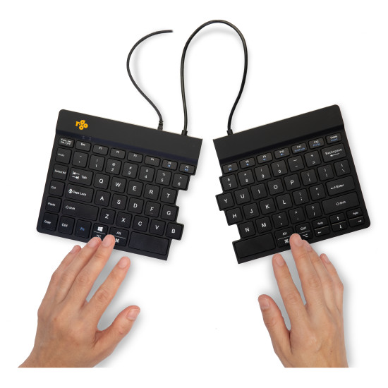 R-Go Tools Ergonomic keyboard R-Go Split Break v2 with break software, ergonomic split keyboard, QWERTY (US), Wired, black R-Go Tools Ergonomic keyboard R-Go Split Break v2 with break software, ergonomic split keyboard, QWERTY (US), Wired, black