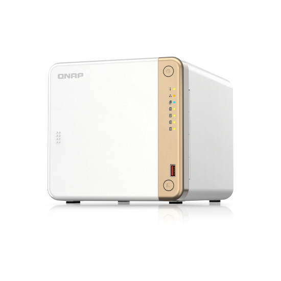 QNAP TS-462-4G NAS/storage server Tower Intel® Celeron® N4505 4 GB DDR4 0 TB QNAP QTS White QNAP TS-462-4G NAS/storage server Tower Intel® Celeron® N4505 4 GB DDR4 0 TB QNAP QTS White