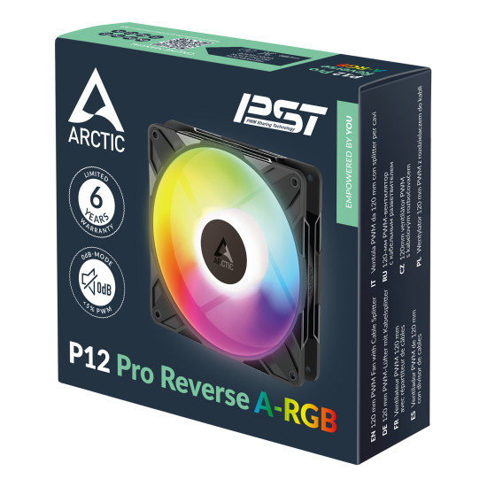 CASE FAN 120MM P12 PRO A-RGB/BLACK ACFAN00322A ARCTIC