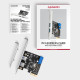 PCEU-232RS PCIe controller 2x ext. + 2x int. USB 5Gbps PCEU-232RS PCIe controller 2x ext. + 2x int. USB 5Gbps