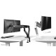 Neomounts DS75-450WH2 Monitor arm 17-32" - gas spring - Topfix - 180°-stop