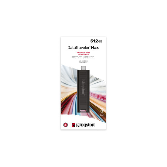 512GB DataTraveler Max 1000R/900W USB 3.2 Gen 2 512GB DataTraveler Max 1000R/900W USB 3.2 Gen 2