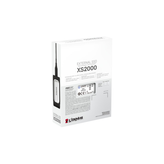 Kingston XS2000 External Solid State Drive 4TB High Performance Portable SSD with USB-C Pocket-Sized USB 3.2 Gen 2x2 Up to 2000MB/s Kingston XS2000 External Solid State Drive 4TB High Performance Portable SSD with USB-C Pocket-Sized USB 3.2 Gen 2x2 Up to 2000MB/s