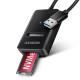 Axagon ADM2-AM USB-A 10Gbps - M.2 NVMe & SATA SSD adaptér, kabelis USB-A 10cm SSD enclosure Black Axagon ADM2-AM USB-A 10Gbps - M.2 NVMe & SATA SSD adaptér, kabelis USB-A 10cm SSD enclosure Black