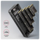 Axagon EEM2-20G NVMe-SSD-Gehäuse USB-C 3.2 20 Gbps 2230 - 2280 - schwarz SSD enclosure Black M.2 Axagon EEM2-20G NVMe-SSD-Gehäuse USB-C 3.2 20 Gbps 2230 - 2280 - schwarz SSD enclosure Black M.2