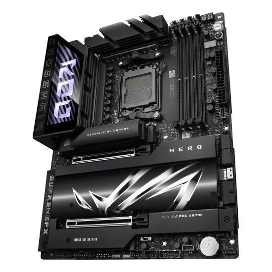 Mainboard|ASUS|AMD X870E|SAM5|ATX|Memory DDR5|Memory slots 4|2xPCI-Express 4.0 16x|2xPCI-Express 5.0 16x|4xM.2|1xHDMI|1xAudio-In|1xAudio-Out|6xUSB 3.2|2xUSB-C|2xUSB4|1xOptical S/PDIF|1xRJ45|ROGCROSSHAIRX870EHERO Mainboard|ASUS|AMD X870E|SAM5|ATX|Memory DDR5|Memory slots 4|2xPCI-Express 4.0 16x|2xPCI-Express 5.0 16x|4xM.2|1xHDMI|1xAudio-In|1xAudio-Out|6xUSB 3.2|2xUSB-C|2xUSB4|1xOptical S/PDIF|1xRJ45|ROGCROSSHAIRX870EHERO