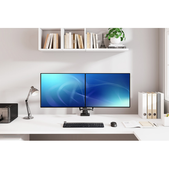 Neomounts DS75-450BL2 Monitor arm 17-32" - gas spring - Topfix - 180°-stop Neomounts DS75-450BL2 Monitor arm 17-32" - gas spring - Topfix - 180°-stop