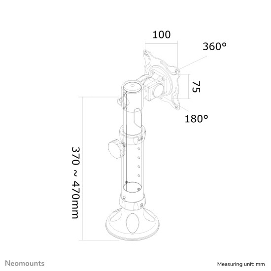 Neomounts FPMA-D025BLACK Monitor arm 10-30" - tiltable Neomounts FPMA-D025BLACK Monitor arm 10-30" - tiltable