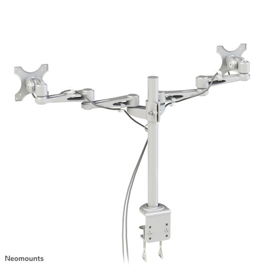 NEWSTAR FLAT SCREEN DESK MOUNT (CLAMP)  10-27" SILVER