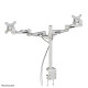NEWSTAR FLAT SCREEN DESK MOUNT (CLAMP)  10-27" SILVER