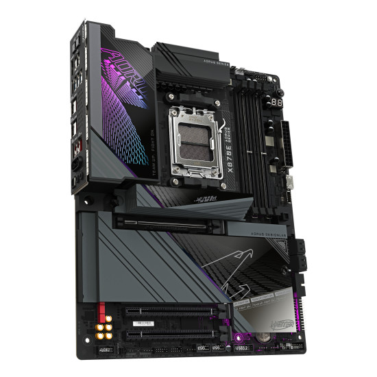 Mainboard|GIGABYTE|AMD X870E|SAM5|ATX|Memory DDR5|Memory slots 4|1xPCI-Express 3.0 4x|1xPCI-Express 4.0 4x |1xPCI-Express 5.0 16x|4xM.2|1xHDMI|2xUSB 2.0|8xUSB 3.2|2xUSB-C|1xOptical S/PDIF|1xRJ45|2xAudio port|X870EAORUSMASTER Mainboard|GIGABYTE|AMD X870E|SAM5|ATX|Memory DDR5|Memory slots 4|1xPCI-Express 3.0 4x|1xPCI-Express 4.0 4x |1xPCI-Express 5.0 16x|4xM.2|1xHDMI|2xUSB 2.0|8xUSB 3.2|2xUSB-C|1xOptical S/PDIF|1xRJ45|2xAudio port|X870EAORUSMASTER