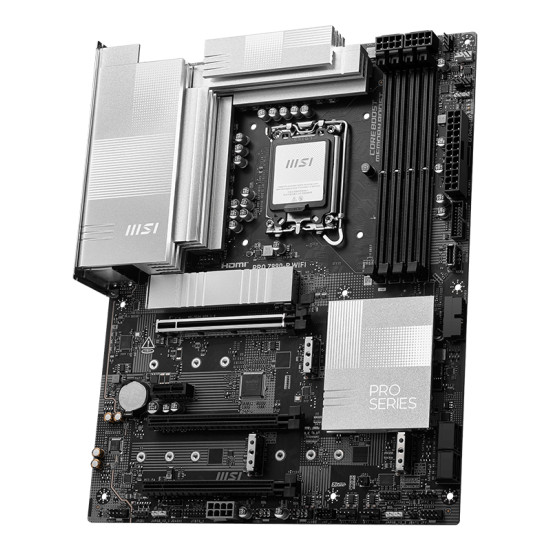 Mainboard|MSI|Intel Z890|LGA1851|ATX|Memory DDR5|Memory slots 4|1xPCI-Express 4.0 1x|2xPCI-Express 4.0 4x |1xPCI-Express 5.0 16x|4xM.2|1xHDMI|1xDisplayPort|4xUSB 2.0|3xUSB 3.2|1xUSB-C|1xUSB-C w/Thunderbolt|1xPS/2|1xRJ45|3xAudio port|PROZ890-PWIFI Mainboard|MSI|Intel Z890|LGA1851|ATX|Memory DDR5|Memory slots 4|1xPCI-Express 4.0 1x|2xPCI-Express 4.0 4x |1xPCI-Express 5.0 16x|4xM.2|1xHDMI|1xDisplayPort|4xUSB 2.0|3xUSB 3.2|1xUSB-C|1xUSB-C w/Thunderbolt|1xPS/2|1xRJ45|3xAudio port|PROZ890-PWIFI