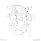 Neomounts WL35S-850BL12 TV mount wall 24-65" - tiltable - lockable - fast installation