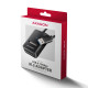 Axagon ADM2-AM USB-A 10Gbps - M.2 NVMe & SATA SSD adaptér, kabelis USB-A 10cm SSD enclosure Black Axagon ADM2-AM USB-A 10Gbps - M.2 NVMe & SATA SSD adaptér, kabelis USB-A 10cm SSD enclosure Black
