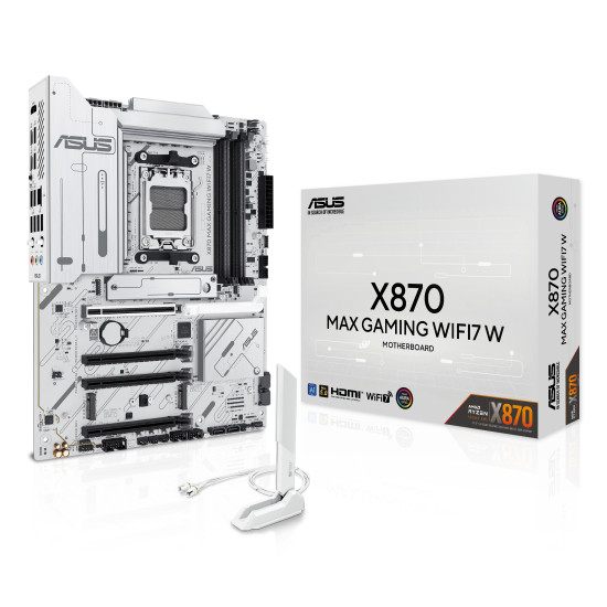 ASUS X870 MAX GAMING WIFI7 W AMD X870 Socket AM5 ATX ASUS X870 MAX GAMING WIFI7 W AMD X870 Socket AM5 ATX