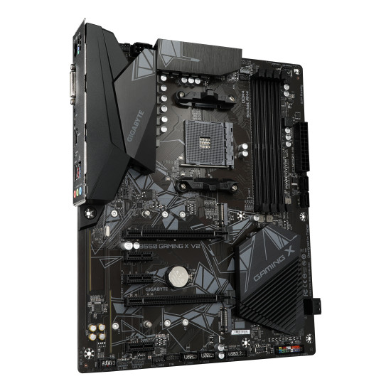 Mainboard|GIGABYTE|AMD B550|SAM4|ATX|Memory DDR4|Memory slots 4|3xPCI-Express 3.0 1x|1xPCI-Express 3.0 2x|1xPCI-Express 4.0 16x|2xM.2|1xDVI-D|1xHDMI|2xAudio-In|1xAudio-Out|2xUSB 2.0|4xUSB 3.2|1xPS/2|1xRJ45|B550GAMINGXV21.3 Mainboard|GIGABYTE|AMD B550|SAM4|ATX|Memory DDR4|Memory slots 4|3xPCI-Express 3.0 1x|1xPCI-Express 3.0 2x|1xPCI-Express 4.0 16x|2xM.2|1xDVI-D|1xHDMI|2xAudio-In|1xAudio-Out|2xUSB 2.0|4xUSB 3.2|1xPS/2|1xRJ45|B550GAMINGXV21.3