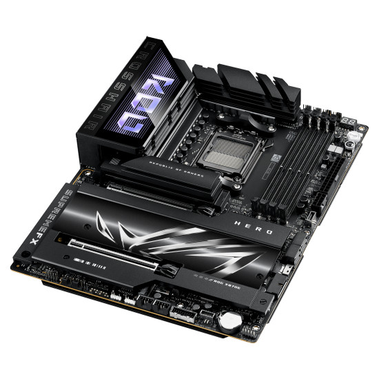 Mainboard|ASUS|AMD X870E|SAM5|ATX|Memory DDR5|Memory slots 4|2xPCI-Express 4.0 16x|2xPCI-Express 5.0 16x|4xM.2|1xHDMI|1xAudio-In|1xAudio-Out|6xUSB 3.2|2xUSB-C|2xUSB4|1xOptical S/PDIF|1xRJ45|ROGCROSSHAIRX870EHERO Mainboard|ASUS|AMD X870E|SAM5|ATX|Memory DDR5|Memory slots 4|2xPCI-Express 4.0 16x|2xPCI-Express 5.0 16x|4xM.2|1xHDMI|1xAudio-In|1xAudio-Out|6xUSB 3.2|2xUSB-C|2xUSB4|1xOptical S/PDIF|1xRJ45|ROGCROSSHAIRX870EHERO