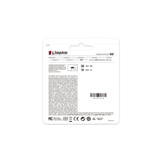 Kingston | Canvas Select Plus | UHS-I | 128 GB | MicroSDXC | Flash memory class 10 | SD Adapter