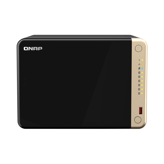 QNAP TS-664 NAS Tower Intel® Celeron® N5095 8 GB DDR4 0 TB QNAP QTS Black, Bronze QNAP TS-664 NAS Tower Intel® Celeron® N5095 8 GB DDR4 0 TB QNAP QTS Black, Bronze