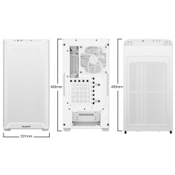 Case|BE QUIET|PURE BASE 501 LX|MidiTower|Case product features Transparent panel|Not included|ATX|MicroATX|MiniITX|Colour White|BGW79