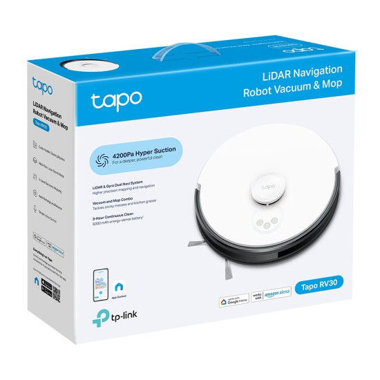 TP-Link Tapo LiDAR Navigation Robot Vacuum & Mop TP-Link Tapo LiDAR Navigation Robot Vacuum & Mop