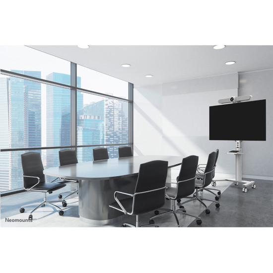 NEOMOUNTS BY NEWSTAR SELECT MOBILE DISPLAY FLOOR STAND (32-75") 10 CM. WHEELS WHITE NEOMOUNTS BY NEWSTAR SELECT MOBILE DISPLAY FLOOR STAND (32-75") 10 CM. WHEELS WHITE