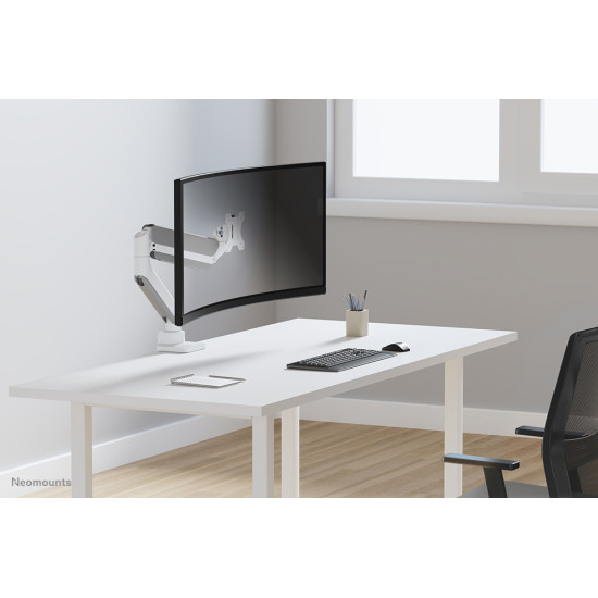 Neomounts DS70PLUS-450WH1 Monitor arm 17-49" - gas spring - Topfix - 180°-stop Neomounts DS70PLUS-450WH1 Monitor arm 17-49" - gas spring - Topfix - 180°-stop