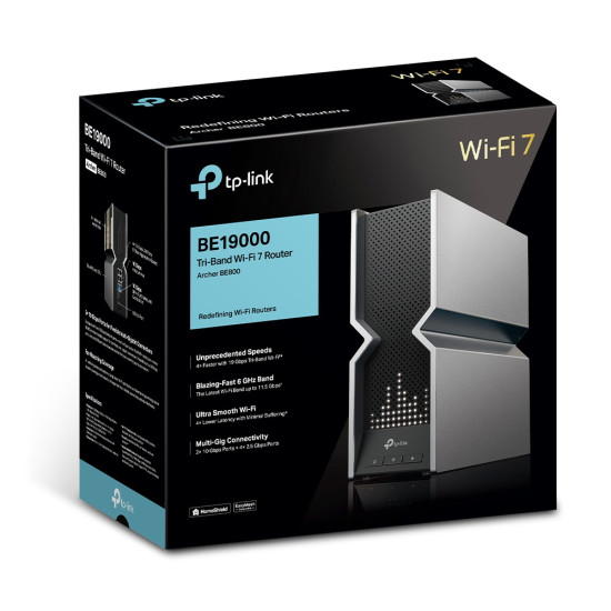 TP-Link Archer BE19000 Tri-Band Wi-Fi 7 Router TP-Link Archer BE19000 Tri-Band Wi-Fi 7 Router