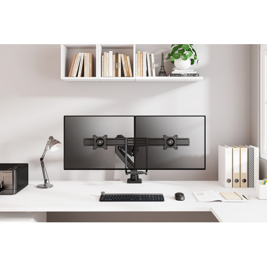 Neomounts DS75-450BL2 Monitor arm 17-32" - gas spring - Topfix - 180°-stop Neomounts DS75-450BL2 Monitor arm 17-32" - gas spring - Topfix - 180°-stop