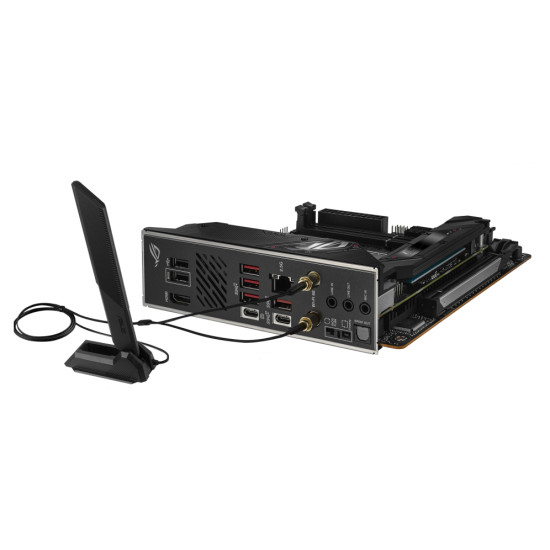 Mainboard|ASUS|AMD B650|SAM5|Mini-ITX|Memory DDR5|Memory slots 2|1xPCI-Express 5.0 16x|2xM.2|1xHDMI|2xAudio-In|1xAudio-Out|2xUSB 2.0|4xUSB 3.2|2xUSB-C|1xOptical S/PDIF|1xRJ45|2xRF-Out|STRIXB650E-IGAMINGWIFI Mainboard|ASUS|AMD B650|SAM5|Mini-ITX|Memory DDR5|Memory slots 2|1xPCI-Express 5.0 16x|2xM.2|1xHDMI|2xAudio-In|1xAudio-Out|2xUSB 2.0|4xUSB 3.2|2xUSB-C|1xOptical S/PDIF|1xRJ45|2xRF-Out|STRIXB650E-IGAMINGWIFI